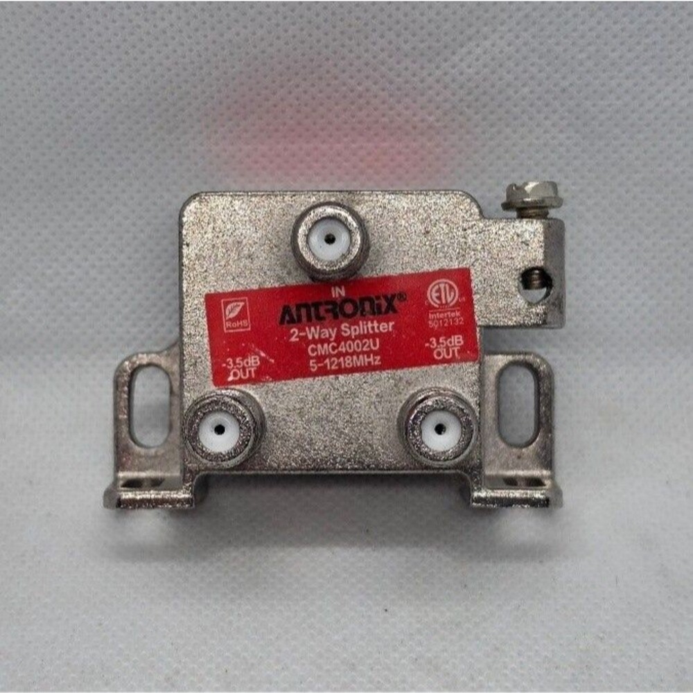 Antronix High Performance 2-Way Cable TV Splitter CMC4002U OTA Coaxial 1.218 ghz